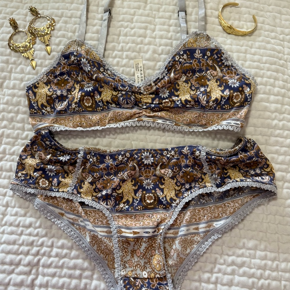 🤎💜 Xanadu Bralette & Brief Set